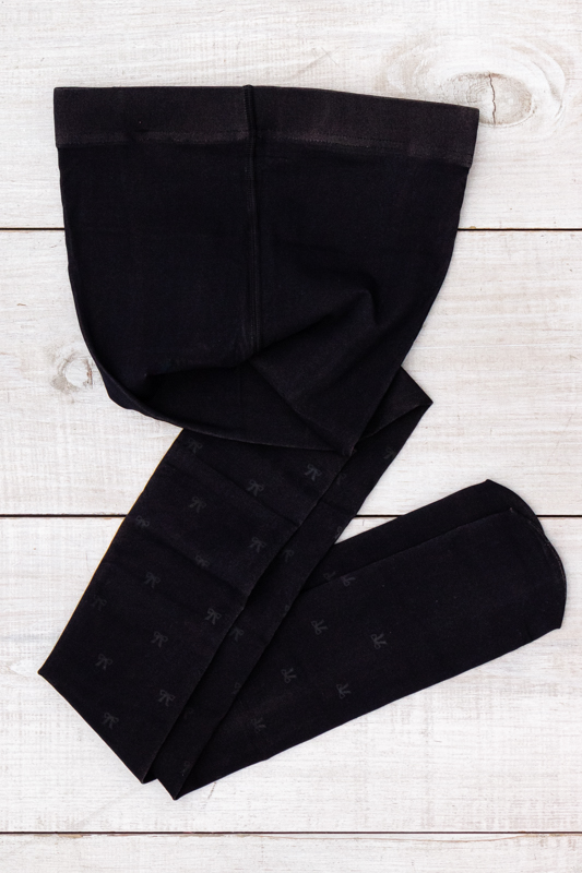 Колготки жіночі імітація з принтом "Бант"